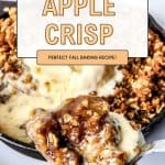 Nothing screams fall like an easy apple dessert. If you're one of those people looking for new recipes to test out, this Cast Iron Apple Crisp won't disappoint you. Prepared with flavorful ingredients like granny smith apples, cinnamon, brown sugar, nutmeg, and more, it won't take long for you to assemble this delicious dessert.