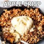 Nothing screams fall like an easy apple dessert. If you're one of those people looking for new recipes to test out, this Cast Iron Apple Crisp won't disappoint you. Prepared with flavorful ingredients like granny smith apples, cinnamon, brown sugar, nutmeg, and more, it won't take long for you to assemble this delicious dessert.