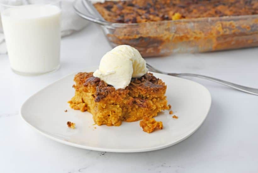 Indulge in the warm and comforting flavors of fall with our Easy Pumpkin Crunch Cake. This delectable dessert combines the rich, creamy goodness of pumpkin with a satisfyingly crunchy topping, creating a delightful contrast of textures and tastes. With just a few simple steps, you'll have a mouthwatering treat that's perfect for autumn gatherings or a cozy night in. It's the ultimate way to savor the season's favorite flavors in every bite