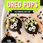 These cute Cauldron Oreo Pops for Halloween are a fun treat to celebrate spooky season. This Halloween recipe is easy to make and fun to eat.