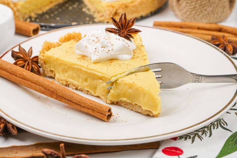 No-Bake Eggnog Pie