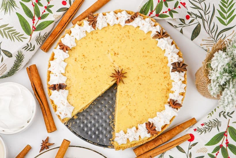 No-Bake Eggnog Pie