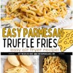 There is nothing more decadent than the taste of truffles, and these Air Fryer Parmesan Truffle Fries are nothing short of fantastic. Making them in an air fryer means you don’t need to use much oil to make them crispy and delicious. Guilt-free parmesan truffle fries? Yes, please!