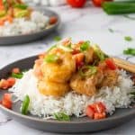 This Bang Bang Shrimp recipe is delicious and so easy! The perfectly cooked shrimp are coated in a flavorful spicy sauce to make the perfect appetizer or a main meal when served over rice. This easy recipe is my version of the popular Bonefish grill bang bang shrimp.