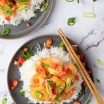 This Bang Bang Shrimp recipe is delicious and so easy! The perfectly cooked shrimp are coated in a flavorful spicy sauce to make the perfect appetizer or a main meal when served over rice. This easy recipe is my version of the popular Bonefish grill bang bang shrimp.