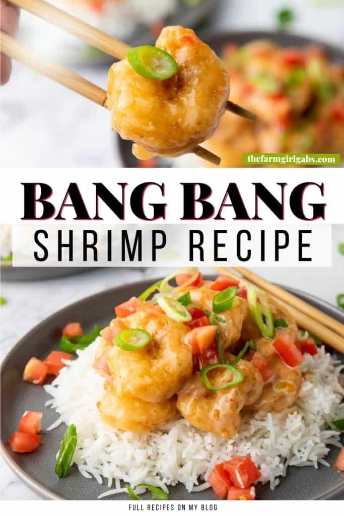 This Bang Bang Shrimp recipe is delicious and so easy! The perfectly cooked shrimp are coated in a flavorful spicy sauce to make the perfect appetizer or a main meal when served over rice. This easy recipe is my version of the popular Bonefish grill bang bang shrimp.