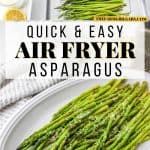 If you’ve never made air fryer asparagus, you are missing out! This is an easy way to make delicious, crispy asparagus in no time at all!