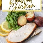 This Dutch Oven Roasted Chicken is the ultimate one-pot meal! Juicy chicken with a crispy golden brown skin is roasted to perfection with lemon and garlic, along with potatoes that soak up all the delicious flavors.