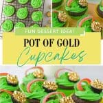 Bring the magic of the Irish to your dessert table with these whimsical Pot of Gold St. Patrick's Day Cupcakes! A delightful spin on classic chocolate cupcakes, these treats are sure to delight both kids and adults alike.