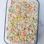 Made with Lucky Charms cereal, gooey marshmallows, and a bit of butter, these Lucky Charms treats are so quick and easy and will bring a smile to your face in no time. In just a few simple steps, you'll have a nostalgic snack that's perfect for sharing with friends or taking to school parties. This easy no bake treat isn't just for St. Patrick's Day.