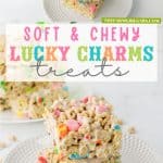Made with Lucky Charms cereal, gooey marshmallows, and a bit of butter, these Lucky Charms treats are so quick and easy and will bring a smile to your face in no time. In just a few simple steps, you'll have a nostalgic snack that's perfect for sharing with friends or taking to school parties. This easy no bake treat isn't just for St. Patrick's Day.