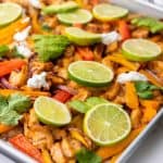 Discover the perfect weeknight meal with our Oven Baked Chicken Fajitas! This easy, one-pan recipe is bursting with flavor and makes cleanup a breeze. Perfect for a quick, delicious dinner everyone will love.