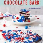 If you're looking for a fun and festive dessert to celebrate your patriotic spirit, this Red, White, and Blue Chocolate Bark is the perfect treat. It's a simple, no-bake recipe that combines the rich flavors of white and semi-sweet chocolate with bright colors that make it perfect for any American holiday!