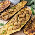 If you're looking for a delicious and healthy side dish, this Grilled Eggplant with Yogurt Sauce is a must-try. The tender, smoky eggplant goes perfectly with the creamy, garlic yogurt sauce, making it the perfect dish to serve with any meal.