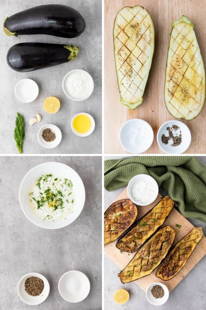 If you're looking for a delicious and healthy side dish, this Grilled Eggplant with Yogurt Sauce is a must-try. The tender, smoky eggplant goes perfectly with the creamy, garlic yogurt sauce, making it the perfect dish to serve with any meal.