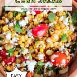 The taste of fresh summer corn shines in this flavorful Charred Corn Salad. Bursting with the sweetness of roasted corn, the freshness of cilantro, and the tang of fresh lime juice, this dish is a perfect side dish for a summer cookout!