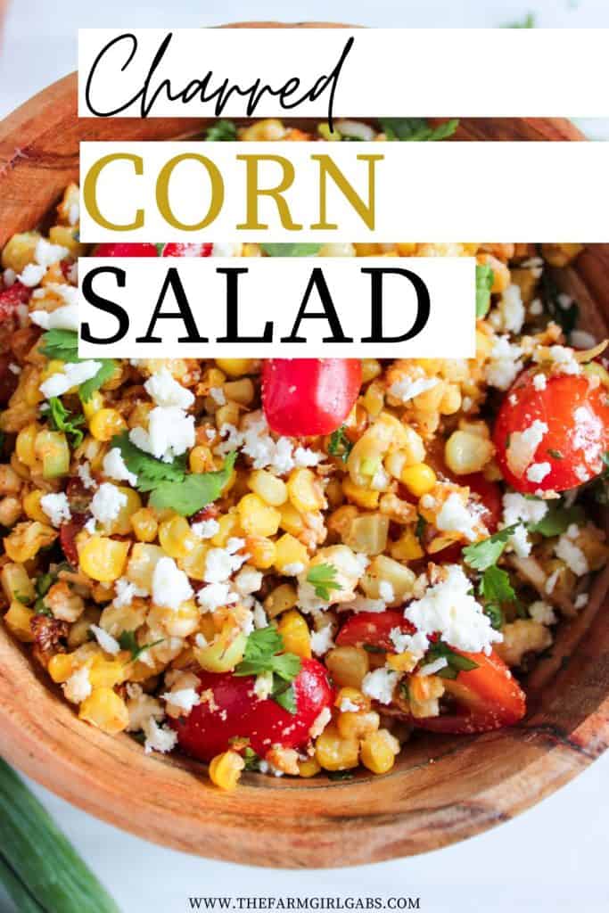The taste of fresh summer corn shines in this flavorful Charred Corn Salad. Bursting with the sweetness of roasted corn, the freshness of cilantro, and the tang of fresh lime juice, this dish is a perfect side dish for a summer cookout!
