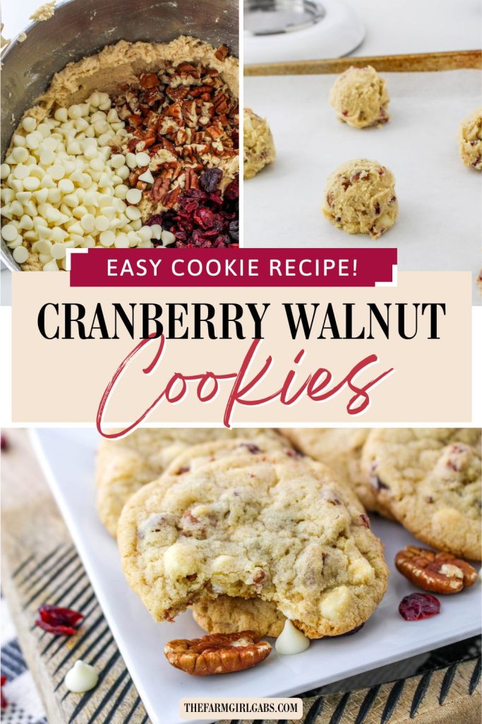 These Cranberry Pecan Cookies with White Chocolate are amazing. They're packed with tart cranberries, crunchy pecans, and creamy white chocolate chips - a flavor combo that's hard to beat. The best part is they're super easy to make and perfect for any occasion. You can bake them for the holidays or just when you're craving something sweet