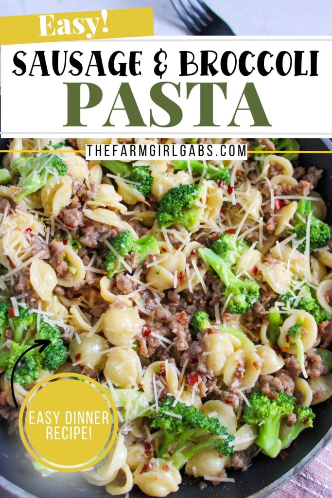 This Pasta with Sausage and Broccoli recipe is quick, easy, and flavorful - perfect for those nights when you want a homecooked meal without much effort. This is one the whole family will love!